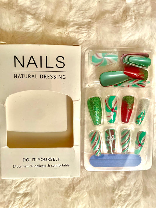 Holiday press on nails